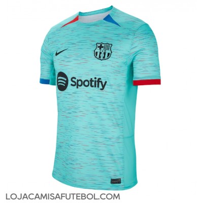 Camisa de Futebol Barcelona Equipamento Alternativo 2023-24 Manga Curta